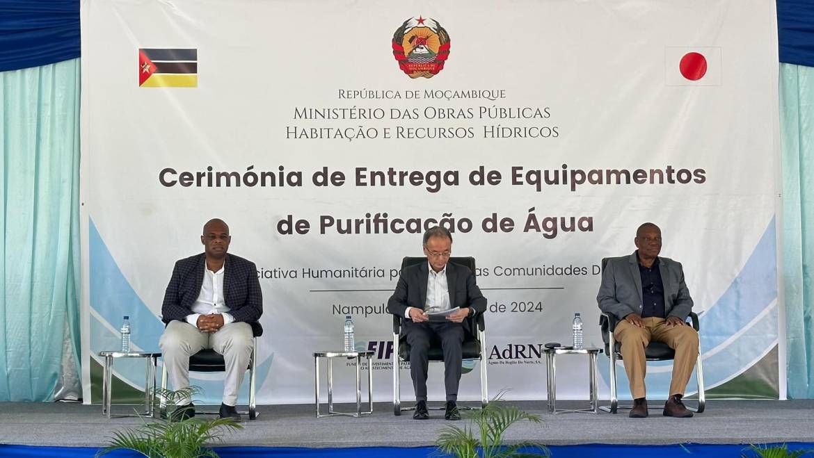 Município de Nampula beneficia de purificadores de Água